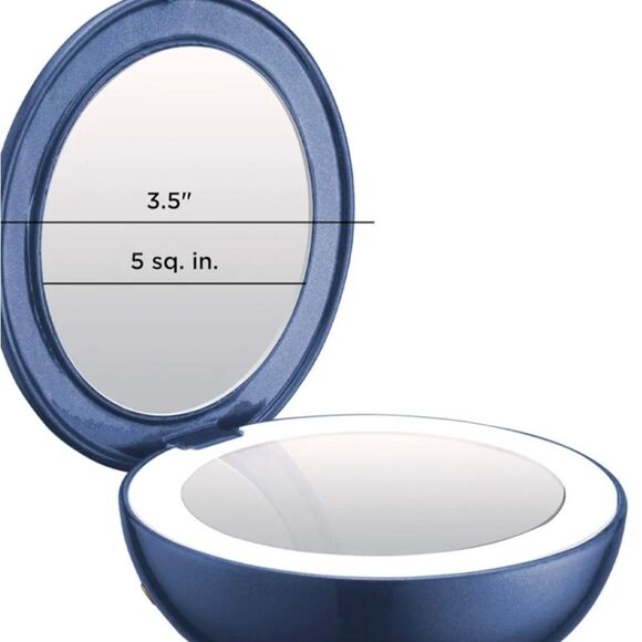 Conair Unbound Petite Rechargeable Compact LED-Lighted Mirror - Picture 8 of 13